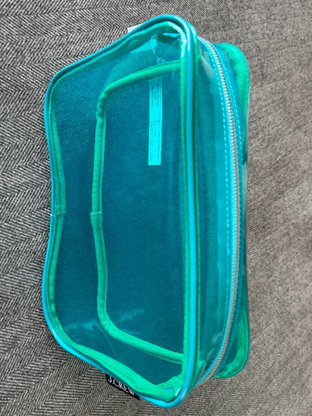 NWT, SUPER CUTE, JCREW PLASTIC TRAVEL CASE